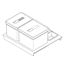 Immagine di pattumiere drawerbox t2 l 60 bianco 2 secchi h25                                                                                           
