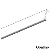 Immagine di profili strip led mek schermo s/bordo opalino aste cm. 300                                                                                           