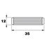 Immagine di spine legno tagliate mm. 12 x 35 rigato                                                                                           