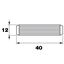Immagine di spine legno tagliate mm. 12 x 40 rigato                                                                                           