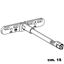 Immagine di reggimensole livel2 piastra 19 mm 14 x 150 zinc invisibili regolabili                                                                                           
