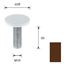 Immagine di viti cappello x piedini 10ma x 35 noce                                                                                            