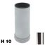 Immagine di piedini deco tondi mm. 50 acc. cm. 10 smerigl. s/piastre foro 10ma                                                                                           