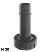 Immagine di piedini giga 470 pl reg. maxi cm. 20 nero s/piastre                                                                                           