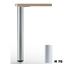 Immagine di gambe 620 c/rgl mm.80 allumin. cm. 70 argento millerighe c/regolab.                                                                                           