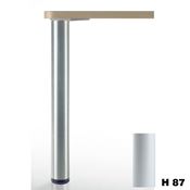 Immagine di gambe 620 c/rgl mm.80 allumin. cm. 87 argento millerighe c/regolab.                                                                                           