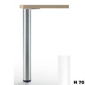 Immagine di gambe 620 c/rgl mm.80 metallo cm. 70 bianco c/regolabile                                                                                           
