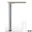 Immagine di gambe 620 c/rgl mm.80 metallo cm. 87 bianco c/regolabile                                                                                           