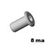 Immagine di borchie tpl c/esag. d.19 fe 8ma x 16 zinc. gambo diam mm.10 ch.5 - confezione da  250 pezzi