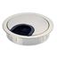 Immagine di passacavi metallo tondi brush mm. 60 nich.sat.                                                                                            