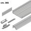 Immagine di guarniture compl. ps40 profili cm. 385 set 3 prof.c/attacchi                                                                                           