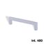 Immagine di maniglie atlanta mm. 480 alluminio opaco                                                                                            