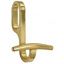 Immagine di portabiti 1093 mm. 30 x 15 oro lucido x tubo ovale                                                                                           