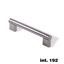 Immagine di maniglie seoul mm.  192 nichel satinato tondino d 16                                                                                           