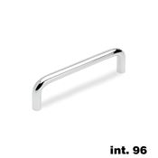 Immagine di maniglie coimbra mm.   96 cromo lucido tondino d  8                                                                                           