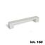 Immagine di maniglie prague mm.  160 argento                                                                                            