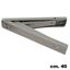 Immagine di reggimensole pieghevoli maxi cm. 40 silver x ripiano cm. 40/55                                                                                           