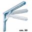 Immagine di reggimensole inclinabili 3p cm. 30 x 20 zinc 3 posiz. 90°/80°/70°                                                                                           