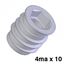 Immagine di bussole c/esagono fe  4ma d. 8 x 10 zinc. foro mm. 6 - confezione da  1000 pezzi