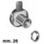 Immagine di serrature extr 910 mm. 26 nich. solo corpo s/cilindro                                                                                           