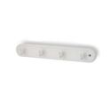 Immagine di ganci s-0464 mm. 209 plastica bianco 240 a:36 h:29,5 int:208,5                                                                                           