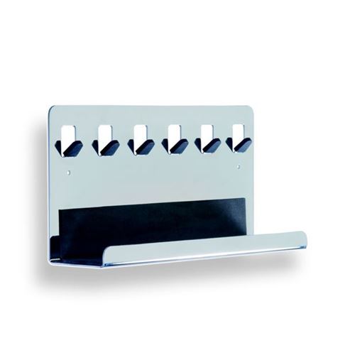 Immagine di ganci s-1996 mm. 250 metallo cromo l/nero 300 a:150 h:75 int:250                                                                                           