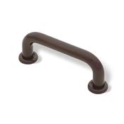 Immagine di maniglie s-0364 mm.  64 plast marrone 80 a:16 h:30 int:64                                                                                           