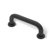 Immagine di maniglie s-0364 mm.  64 plast testa di moro 80 a:16 h:30 int:64                                                                                           