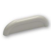 Immagine di maniglie s-0436 mm. 64 plastic bianco 85 a:10 h:26,5 int:64                                                                                           