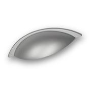 Immagine di maniglie s-0602 mm. 64 plastic argento alu 113 a:31 h:25 int:64                                                                                           