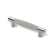 Immagine di maniglie s-0771 mm.  96 plast bianco/cromo luc 127 a:18 h:33 int:96                                                                                           