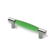 Immagine di maniglie s-0771 mm.  96 plast verde/cromo luc. 127 a:18 h:33 int:96                                                                                           
