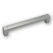 Immagine di maniglie s-0839 mm. 128 plast argento alu 138 a:14,2 h:24,1 int:128                                                                                           