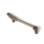 Immagine di maniglie s-1051 mm. 96 metallo ottone antico 128 a:19 h:26 int:96                                                                                           