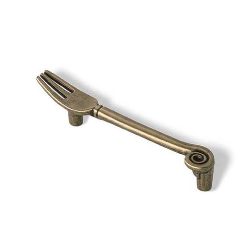 Immagine di maniglie s-1051 mm. 96 metallo ottone antico 128 a:19 h:26 int:96                                                                                           