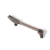 Immagine di maniglie s-1051 mm. 96 metallo rame antico vern 128 a:19 h:26 int:96                                                                                           