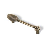 Immagine di maniglie s-1052 mm. 96 metallo ottone antico 125 a:30 h:25 int:96                                                                                           