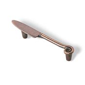 Immagine di maniglie s-1053 mm. 96 metallo rame antico vern 139 a:19 h:22 int:96                                                                                           