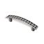 Immagine di maniglie s-1225 mm. 96 metallo argento antico 126 a:21 h:31 int:96                                                                                           