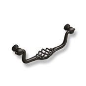 Immagine di maniglie s-1267 mm. 128 metal nero opaco 147 a:50 h:22 int:128                                                                                           