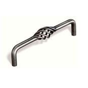 Immagine di maniglie s-1304 mm. 128 metal ferro anticato 136 a:19 h:39 int:128                                                                                           