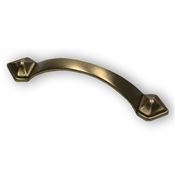 Immagine di maniglie s-1323 mm. 96 metallo ottone antico 120 a:23 h:25 int:96                                                                                           