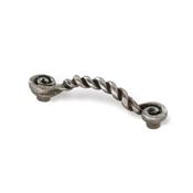 Immagine di maniglie s-1367 mm. 96 metallo ferro anticato 120 a:25 h:34 int:96                                                                                           