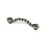 Immagine di maniglie s-1367 mm. 96 metallo ferro anticato 120 a:25 h:34 int:96                                                                                           