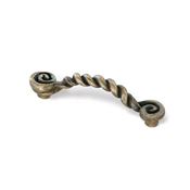 Immagine di maniglie s-1367 mm. 96 metallo ottone antico 120 a:25 h:34 int:96                                                                                           