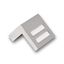 Immagine di maniglie s-1504 mm. 16 metallo cromo l/bianco 30 a:30 h:25 int:16                                                                                           