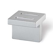 Immagine di maniglie s-1506 mm. 16 metallo argento alu 30 a:30 h:25 int:16                                                                                           