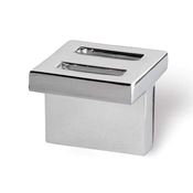 Immagine di maniglie s-1506 mm. 16 metallo cromo lucido 30 a:30 h:25 int:16                                                                                           