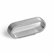 Immagine di maniglie s-1515 mm.  32 metal argento alu 76 a:15 h:32 int:32                                                                                           