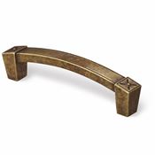 Immagine di maniglie s-1567 mm. 96 metallo ottone antico 110 a:14 h:28 int:96                                                                                           